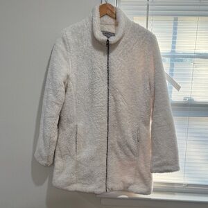 Bass Pro Shops Cream Plush Zip-Up Teddy Jacket